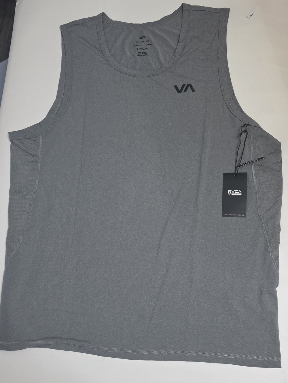 RVCA Men’s RVCA Sport Tank Top - Gray, Size XXL